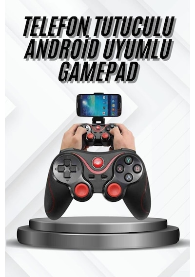 Yeni Nesil X3 Gamepad Android Uyumlu Telefon Tutucu Özellikli Joystick - Karbul4986-8551 Renkli