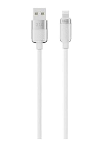 Knıt Glam 2.1a Hızlı Şarj Destekli, Usb-a To Lightning Şarj Ve Data Aktarım Kablosu, 1 Metre, Beyaz
