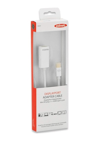 Ednet Mini Displayport Hdmı Dönüştürücü Full Hd 60hz, 1920x1080