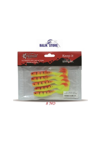 3571 Taıfun Soft Serisi 10 Cm 5 Li Paket Silikom Yem