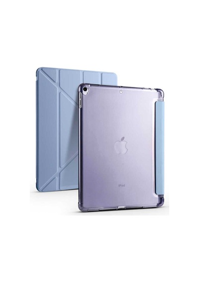 Apple Uyumlu iPad 10.2 8.nesil Kılıf Zore Tri Folding Kalem Bölmeli Standlı Kılıf Kapaklı Kılıf