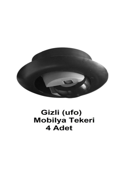 Gömme, Gizli Ufo Mobilya Tekeri 4 Adet