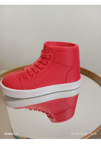Kalemlik 3d Converse Beyaz - Kırmızı