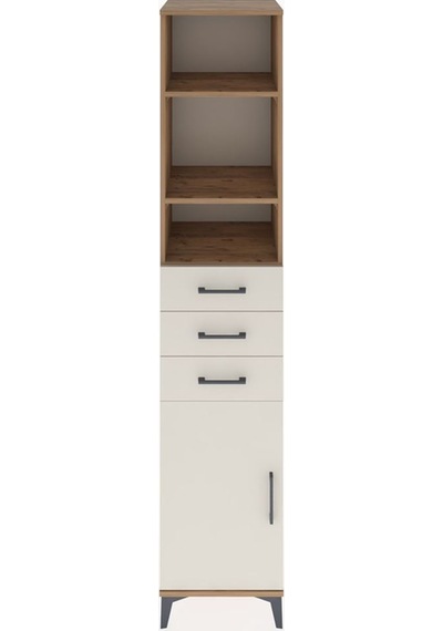 Hyperion Dolap 4 Raflı 3 Çekmeceli Tek Kapaklı 44x44x221 Çam-aytaşı Atlas Çam