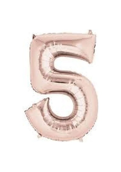 Çıtıpıtıstore Rose Gold Rakam Folyo, 5 Genel