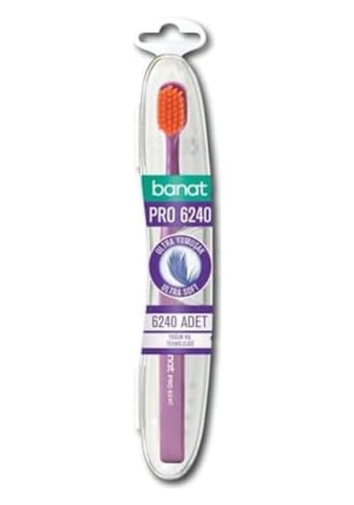 Pro 6240 Ultra Yumuşak Diş Fırçası, Çok Renkli Açık Ahşap