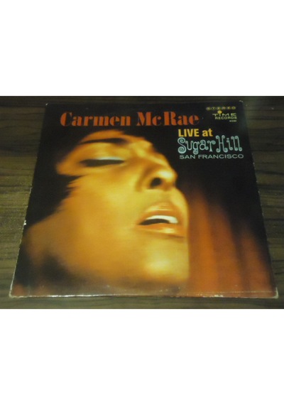 CARMEN McRAE - Live At Sugar Hill San Francisco , LP 1963 Vocal J