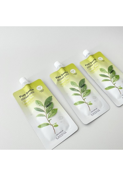 Yatıştırıcı Ve Nemlendirici Yeşil Çay Uyku Maskesi 10ml Pure Source Pocket Pack Green Tea