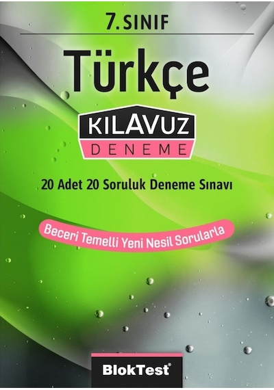 7.Sınıf  Türkçe Kılavuz Deneme- Bloktest Yayınları