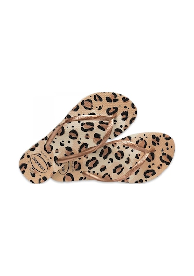 Havaianas 4103352 Slim Animals Parmak Arası Bej Kadın Terlik Bej