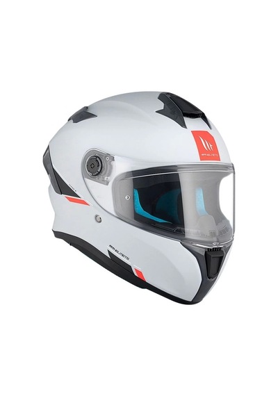 Mt Helmets Targo S Solid Kapalı Motorsiklet Kaskı Mat Beyaz