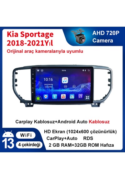 Kia Sportage 2018-2021yıl 2gb Ram 32gb Rom Navigasyon Carplay