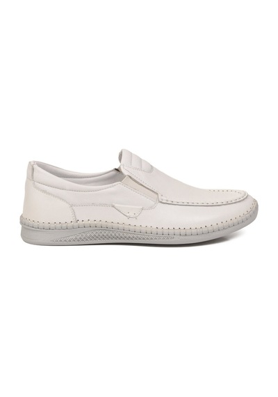 Voyager Erkek Beyaz Hakiki Deri Hafızalı Rahat Taban Şık Smart Casual Ayakkabı Loafer M741 M Voyager Erkek Beyaz Hakiki Deri Hafızalı Rahat Taban Şık Smart Casual Ayakkabı Loafer M741 M