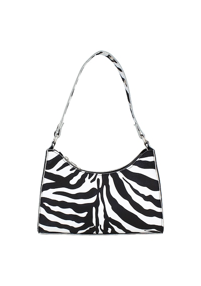 Housebags Kadın Zebra Desenli Baguette Çanta 195 Zebra Desenli