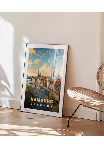 Çerçevesiz Poster Kuzeyin İncisi Hamburg
