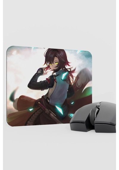 Heizou Genshin Impact Anime Oyuncu V5 - 22x18 Gaming Mouse Pad Fare Altlığı
