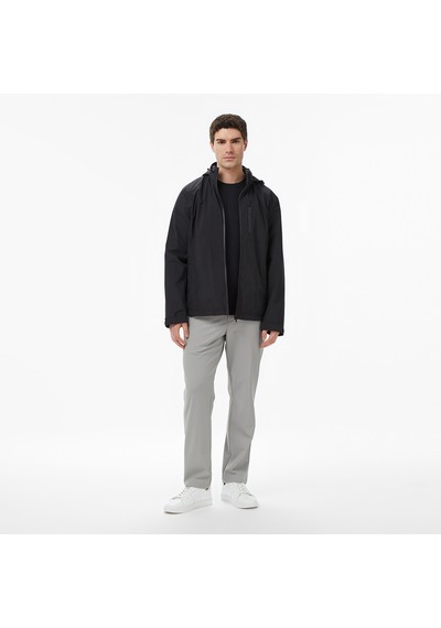 Nautica Erkek Siyah Regular Fit Dik Yaka Gizli Kapüşonlu Su İtici Montdüzj65013t
