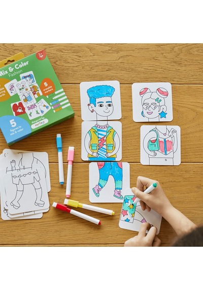 Moritoys Mix And Color - Fashion - Karıştır Renklendir Moda Puzzle