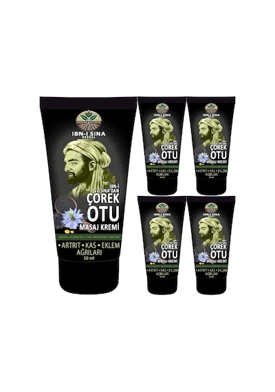 Ibn-ı Sina Çörek Otu Kremi 5 Adet 50 Ml / Masaj Kremi