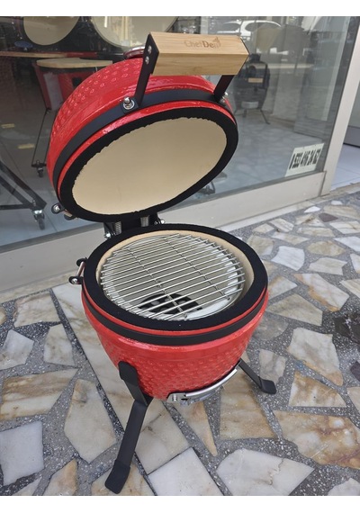 Tr Prime 13 Seramik Kömürlü Kırmızı Barbekü Genel