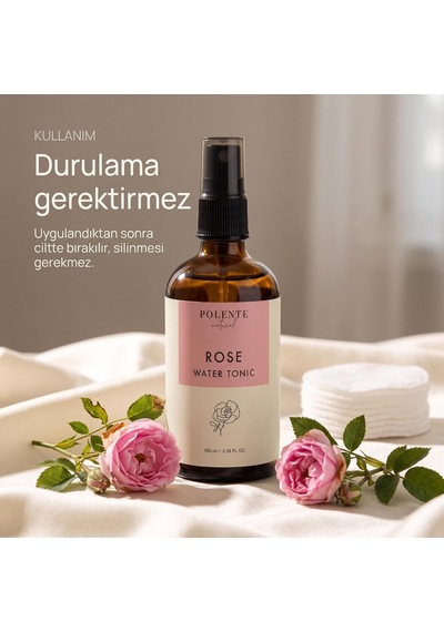 Gül Suyu,%100 Saf Hidrosol Tonik, 100 Ml