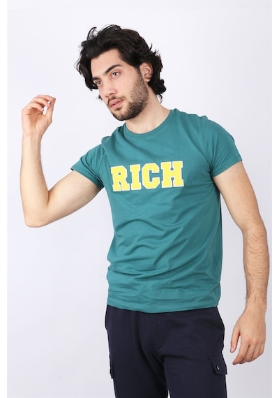 Rich Erkek Nakış Baskılı T-Shirt (485677090)