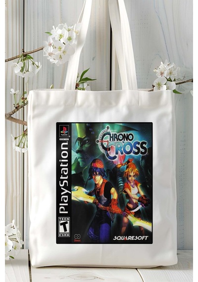 Art Hediye Chrono Cross Oyun Baskılı Omuz Çanta Kişiye Özel Model 3 Çok Renkli
