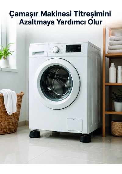 Hubrendy Tekno Çamaşır Makinesi İçin 4 Adet Kauçuk Ayak Pedi Diğer