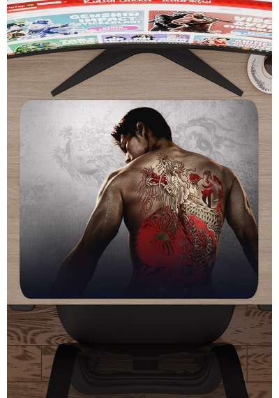 Yakuza Kaymaz Dikişli Kauçuk Oyuncu Mousepad V5 - 48x40 Xl Gaming Mouse Pad Fare Altlığı
