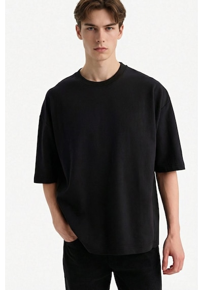 Defacto Nefes Alabilen Loose Fit Tişört F8674ax26spbk81 Siyah-bk81