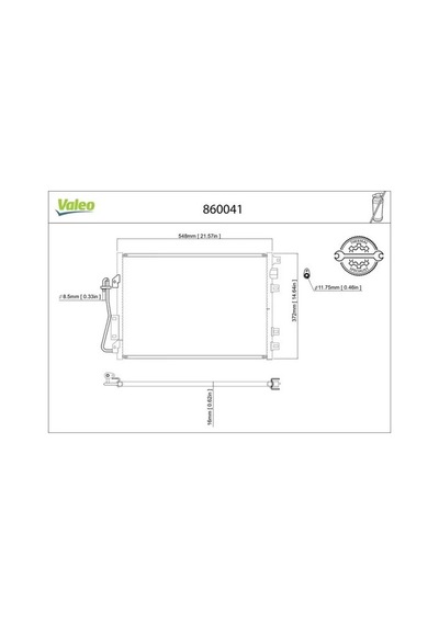 Renault Clio 1 Klima Radyatoru 1.5 Dci 2002-2008 Valeo 860041