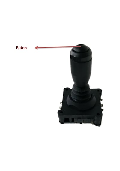 İkon Teknik Tek Eksen Butonlu 3 Switch Stick Joystick 76.5 MM