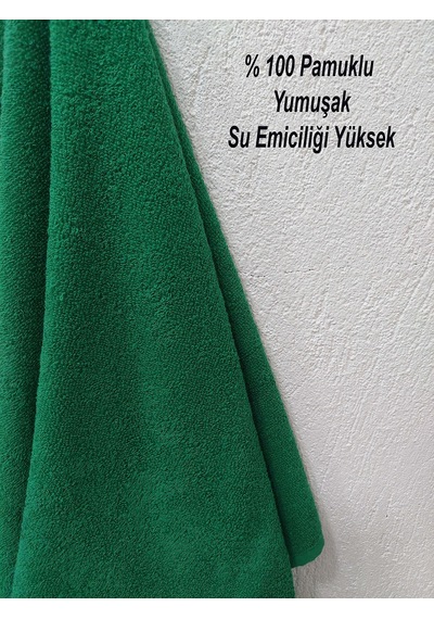 12'li Yeşil Kuaför Berber Havlusu 50 x 90 CM Profesyonel Saç Havlusu Ekonomik Set