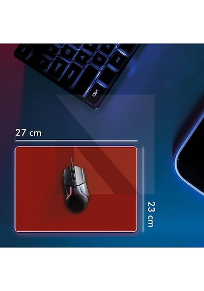MP05 - 27x23 Medium Kırmızı Gaming Mousepad Ev, Ofis Oyun