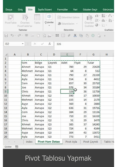 Microsoft Excel Video Ders Eğitim Seti