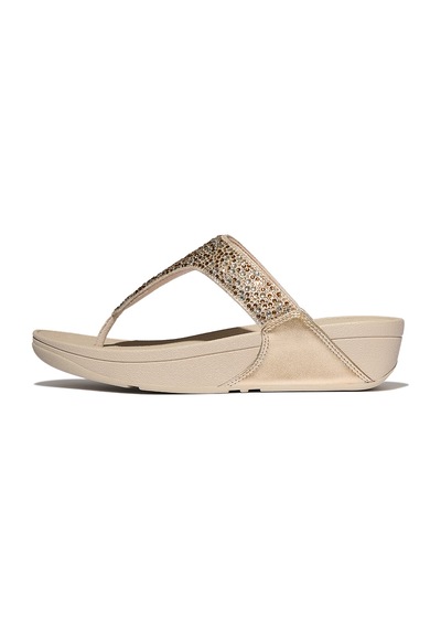 675 Platino Terlik Kadın Diğer A4l-675 Fitflop Lulu Crystal-mıx Metallıc Toe-post Platin