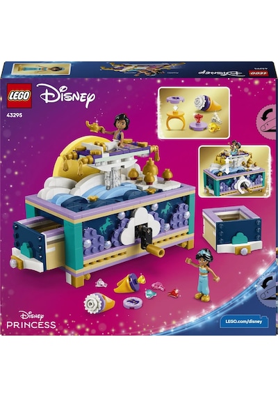 LEGO® ǀ Disney Princess Yasemin’in Mücevher Kutusu 43295 – 6 Yaş ve Üzeri için Mini Bebek İçeren Oyuncak Yapım Seti (458 Parça)