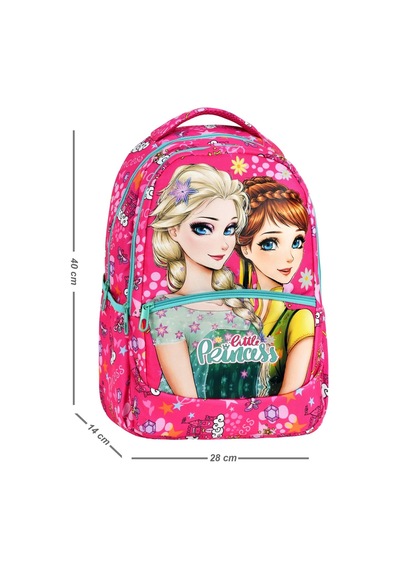 Little Princess Pembe İlkokul Sırt Çantası + Beslenme Çantası 2311 Çok Renkli