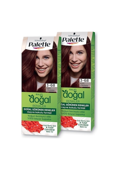 Palette Kalıcı Doğal Renkler 3 - 68 Kızıl Çikolata X 2 Adet