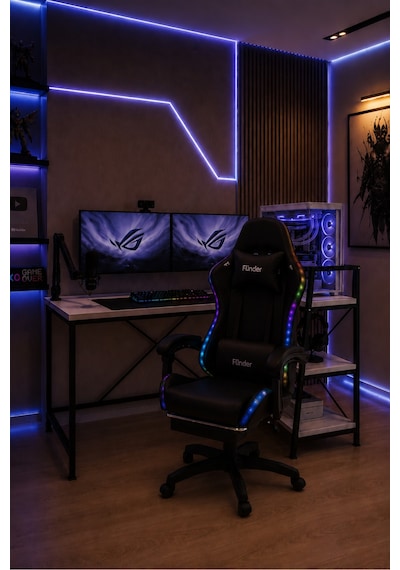 Oyuncu Masası + Oyuncu Koltuğu Takımı, L Masa Ve Ledli Sandalye Seti, Raflı Masa, Gaming Masası, Gaming Sandalyesi-4 Diğer Oyuncu Masası + Oyuncu Koltuğu Takımı, L Masa Ve Ledli Sandalye Seti, Raflı Masa, Gaming Masası, Gaming Sandalyesi-4 Diğer