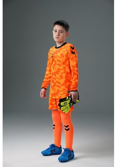 Hummel Line Kaleci Tek Üst Forma Neon Turuncu Çocuk