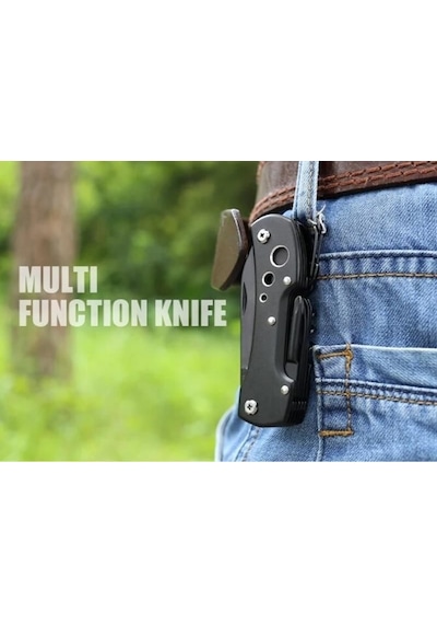 Grand Harvest Kh5011k-h Multi Fonksiyonel Kamp Çakı Siyah