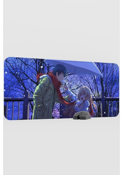 Toradora Anime V4 - 90x40 Xxl Gaming Kauçuk Kaymaz Taban Mouse Pad Fare Altlığı