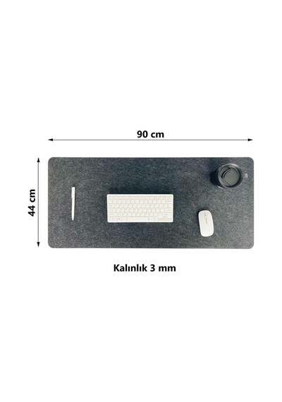 Çalışma Masası Düzenleyici Keçe Bilgisayar Mouse Pedi Mat 90x44 Cm A13