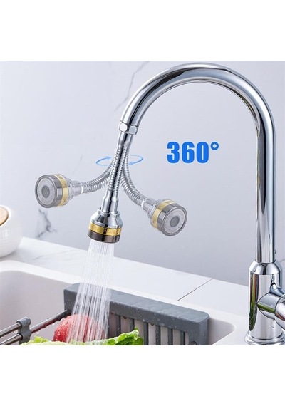 Sn-29319 Üç Kademe Hız Ayarlı Su Akış Kontrollü Musluk Başlığı Diğer