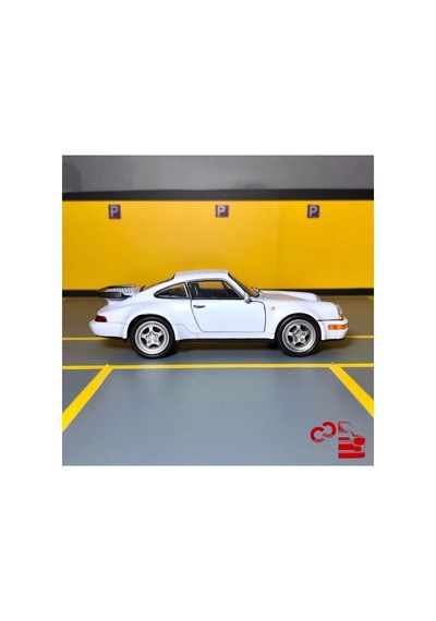 Porsche 911 Turbo 1/36 Ölçek C&c Model Garage Çek Bırak Diecast Metal Model Araba Oyuncak
