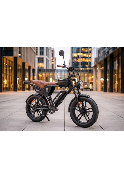 Ape Ryder Genon Ultra 750w Elektrikli Bisiklet Ayna Çanta Ve El Gazıi Siyah