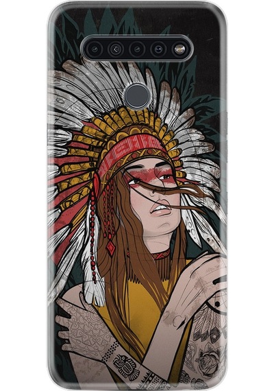 LG Uyumlu K61 Kılıf Desenli Kızıldereli 1648