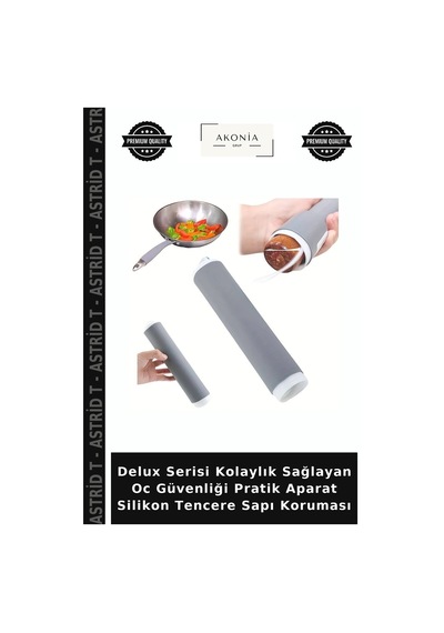 Delux Serisi Kolaylık Sağlayan Oc Güvenliği Pratik Aparat Silikon Tencere Sapı Koruması Çok Renkli