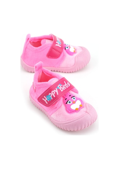 Gezer Kışlık Cırtlı Ayarlanabilir Rahat Taban Happy Birds Bebe Kız Panduf Ayakkabı Ga2kbm.03364.00.y61.b42 Fuşya